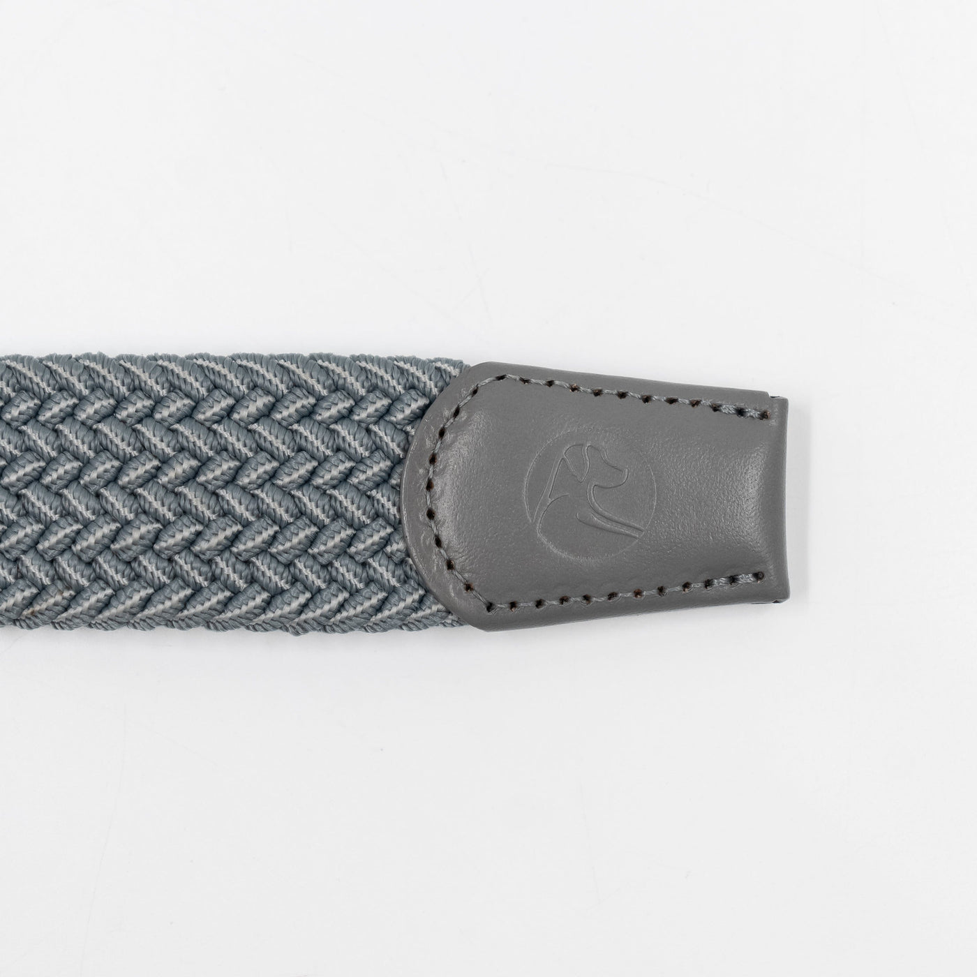 Flex Stretch Belt | The Two Color Weave - Thunder Grey/White