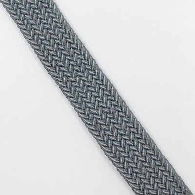 Flex Stretch Belt | The Two Color Weave - Thunder Grey/White