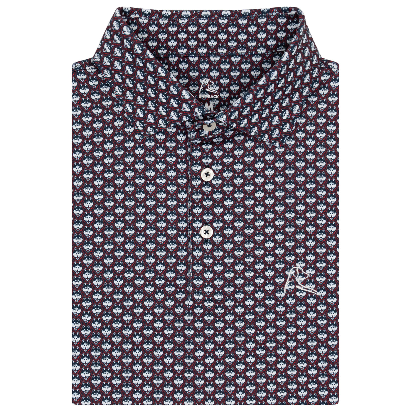 The UConn Huskies™ | Collegiate Polo | The UConn Huskies™ - Indigo Blue/White