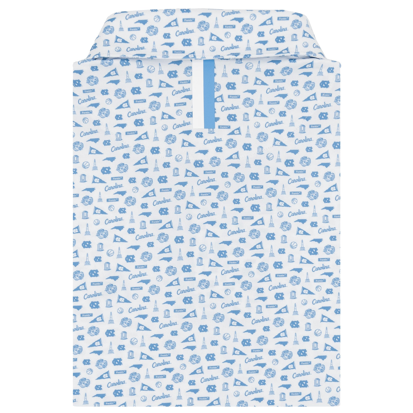 The UNC Gameday | Collegiate Polo | The UNC Gameday - White/Powder Blue