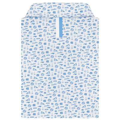 The UNC Gameday | Collegiate Polo | The UNC Gameday - White/Powder Blue
