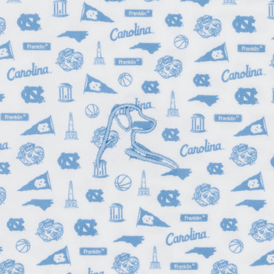 The UNC Gameday | Collegiate Polo | The UNC Gameday - White/Powder Blue