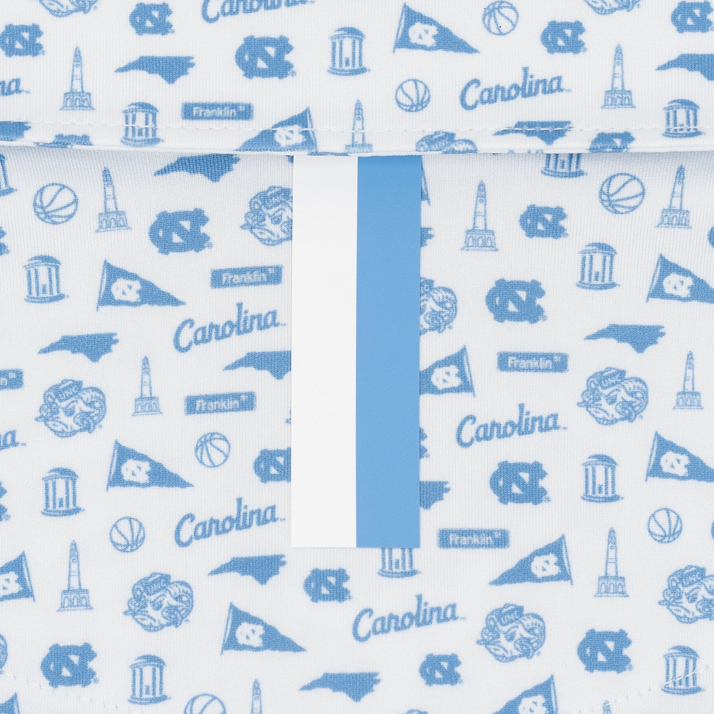 The UNC Gameday | Collegiate Polo | The UNC Gameday - White/Powder Blue
