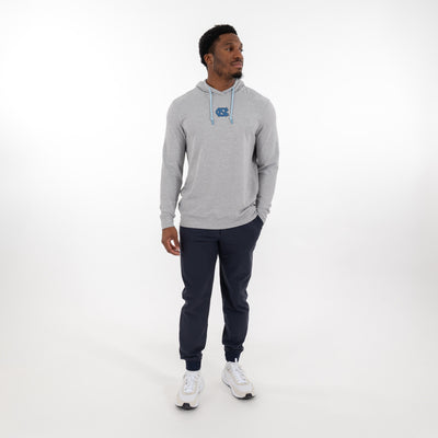 Hesi Collegiate Hoodie - UNC | Heather - Stainless Steel/White - UNC - 1