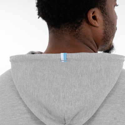 Hesi Collegiate Hoodie - UNC | Heather - Stainless Steel/White - UNC - 1