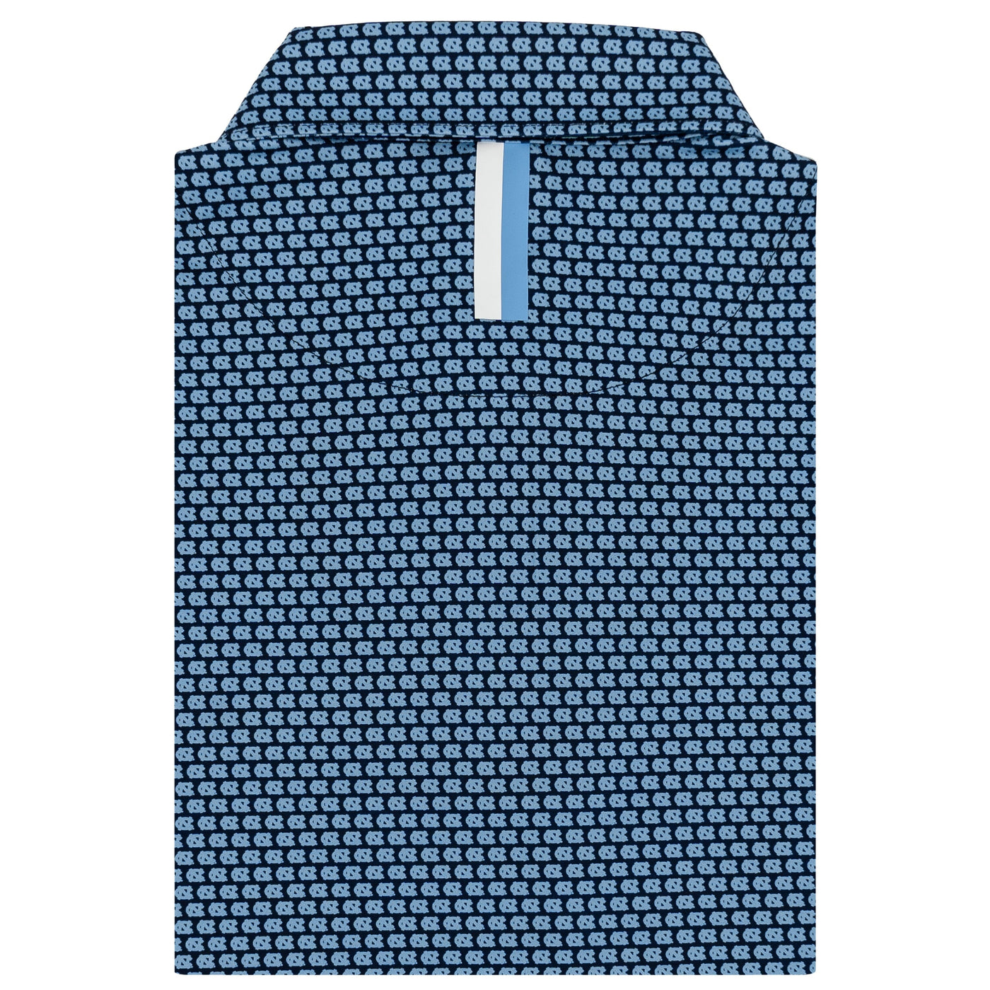 The UNC Tar Heel™ | Collegiate Polo | The UNC Tar Heel™ - Admiral Navy/Powder Blue