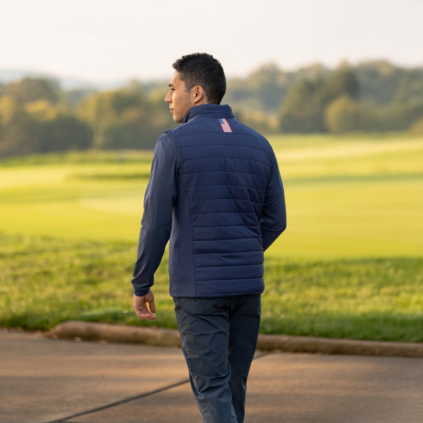 Fulton Performance Vest | Solid - Admiral Navy/White - USA