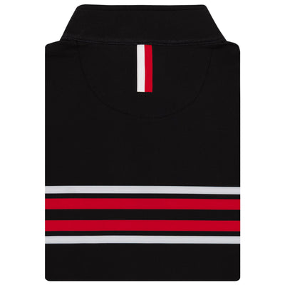Utah Helmet Stripe Collegiate Q-Zip | The Utah Helmet Stripe - Black/Roar Red