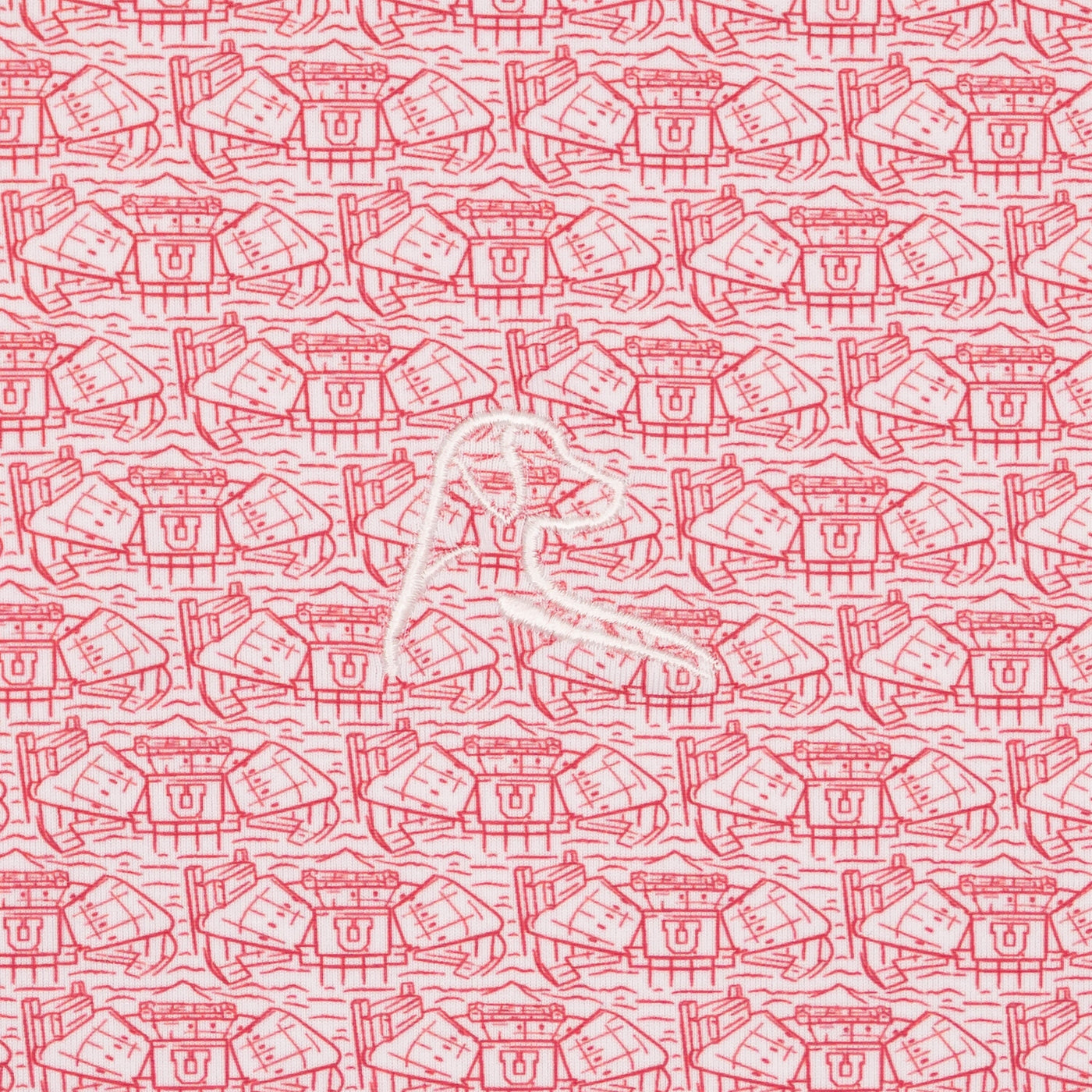 The Utah Rice-Eccles Stadium | Collegiate Polo | The Utah Rice-Eccles Stadium - White/Roar Red