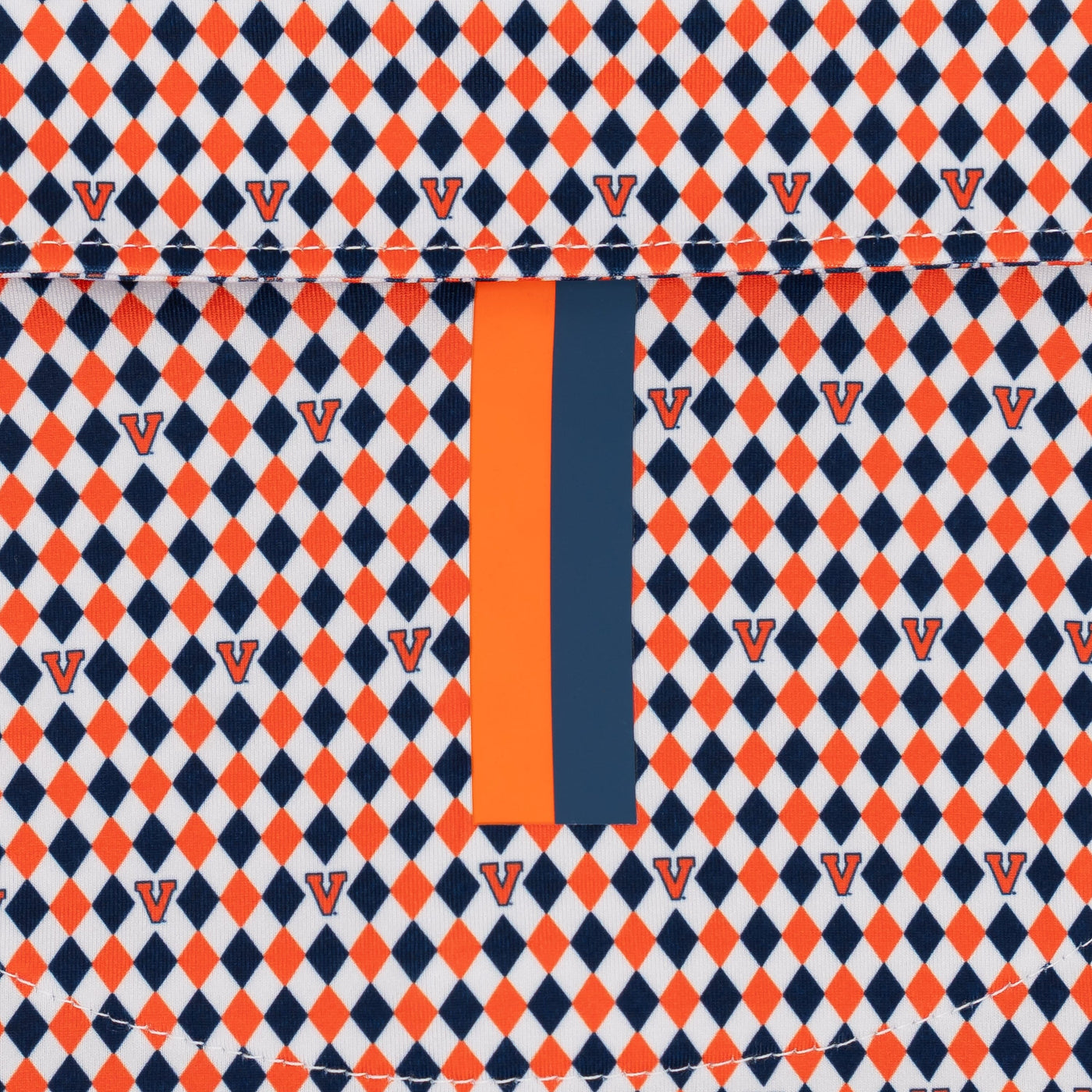 The UVA Argyle | Collegiate Polo | The UVA Argyle - White/Blaze Orange