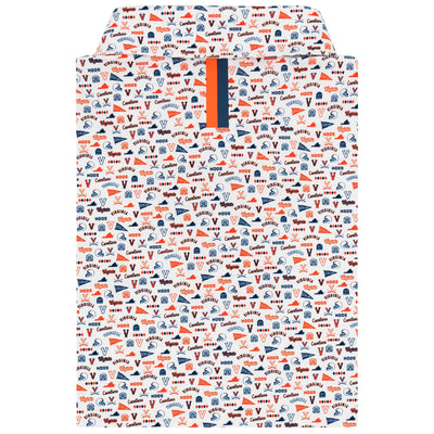 The UVA Gameday | Collegiate Polo | The UVA Gameday - White/Admiral Navy