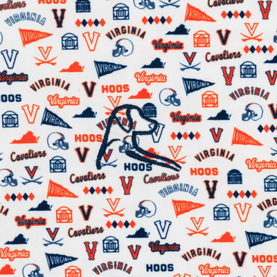 The UVA Gameday | Collegiate Polo | The UVA Gameday - White/Admiral Navy