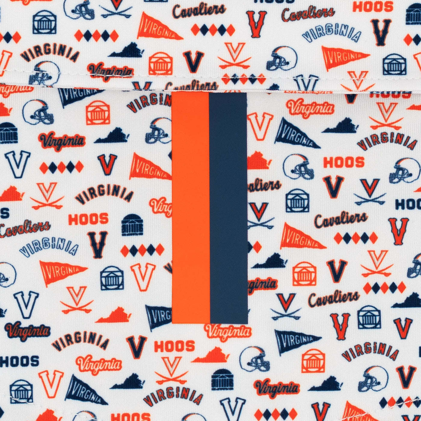 The UVA Gameday | Collegiate Polo | The UVA Gameday - White/Admiral Navy