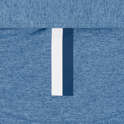 Heather | Long Sleeve Performance Polo | Heather - Vintage Blue/Stone Blue