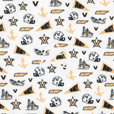 The Vanderbilt Gameday | Collegiate Polo | The Vanderbilt Gameday - White/Sierra Gold