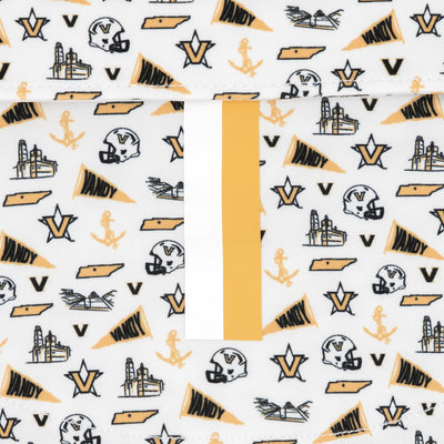 The Vanderbilt Gameday | Collegiate Polo | The Vanderbilt Gameday - White/Sierra Gold