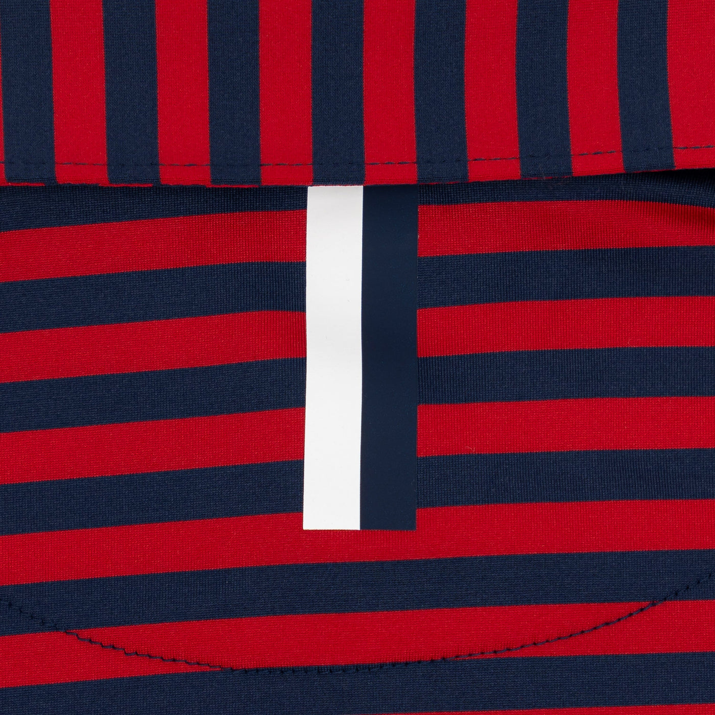 The Vintage Stripe | Performance Polo | The Vintage Stripe - Cardinal Red/Fleet Navy
