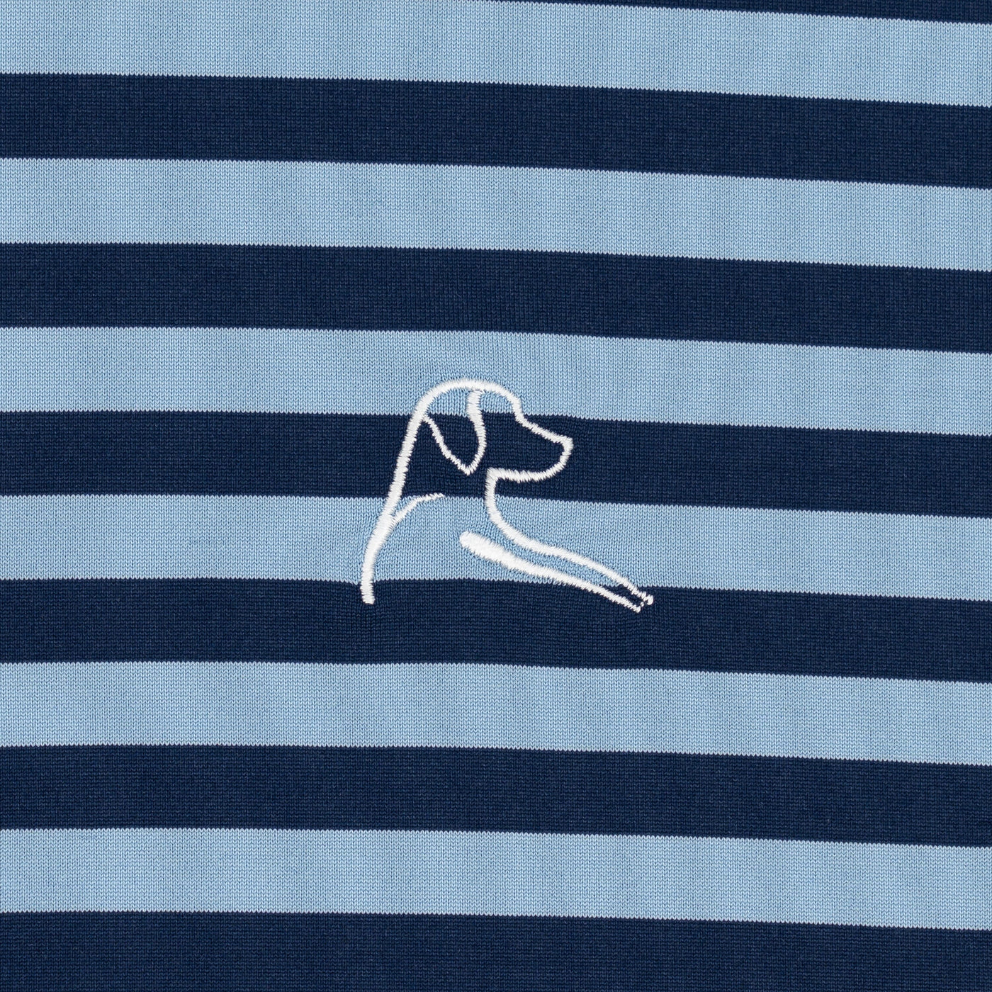 The Vintage Stripe | Performance Polo | The Vintage Stripe - Ice Pick Blue/Fleet Navy