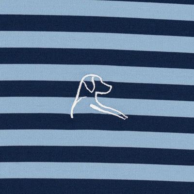 The Vintage Stripe | Performance Polo | The Vintage Stripe - Ice Pick Blue/Fleet Navy