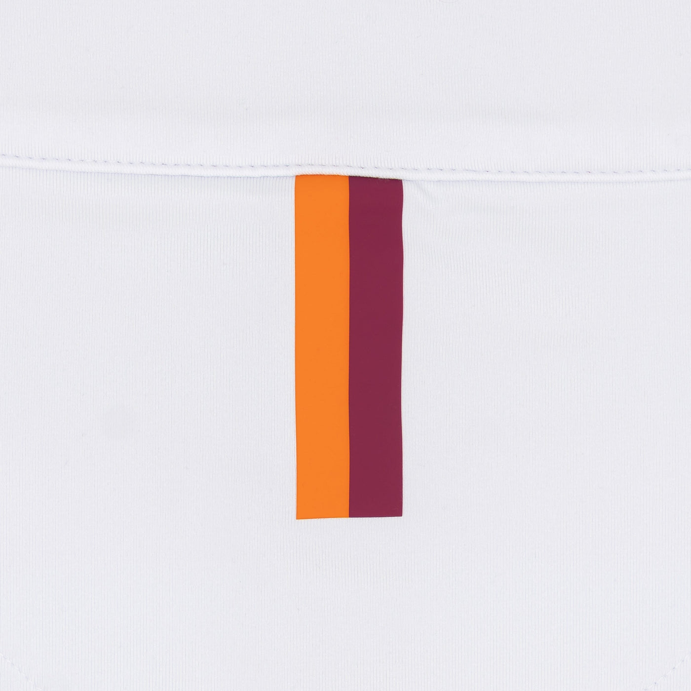 Virginia Tech Helmet Stripe Collegiate Q-Zip | The Virginia Tech Helmet Stripe - White/Dark Maroon