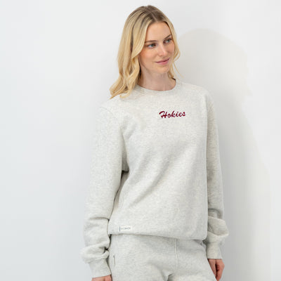 Ready Collegiate Crewneck - Virginia Tech | Heather - Ivory - Virginia Tech - 1 (Women)