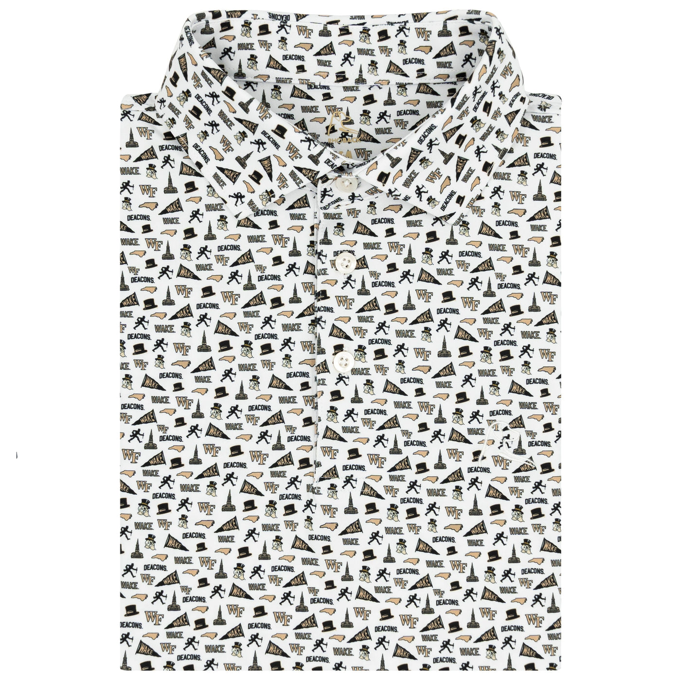 The Wake Forest Gameday | Collegiate Polo | The Wake Forest Gameday - White/Old Gold