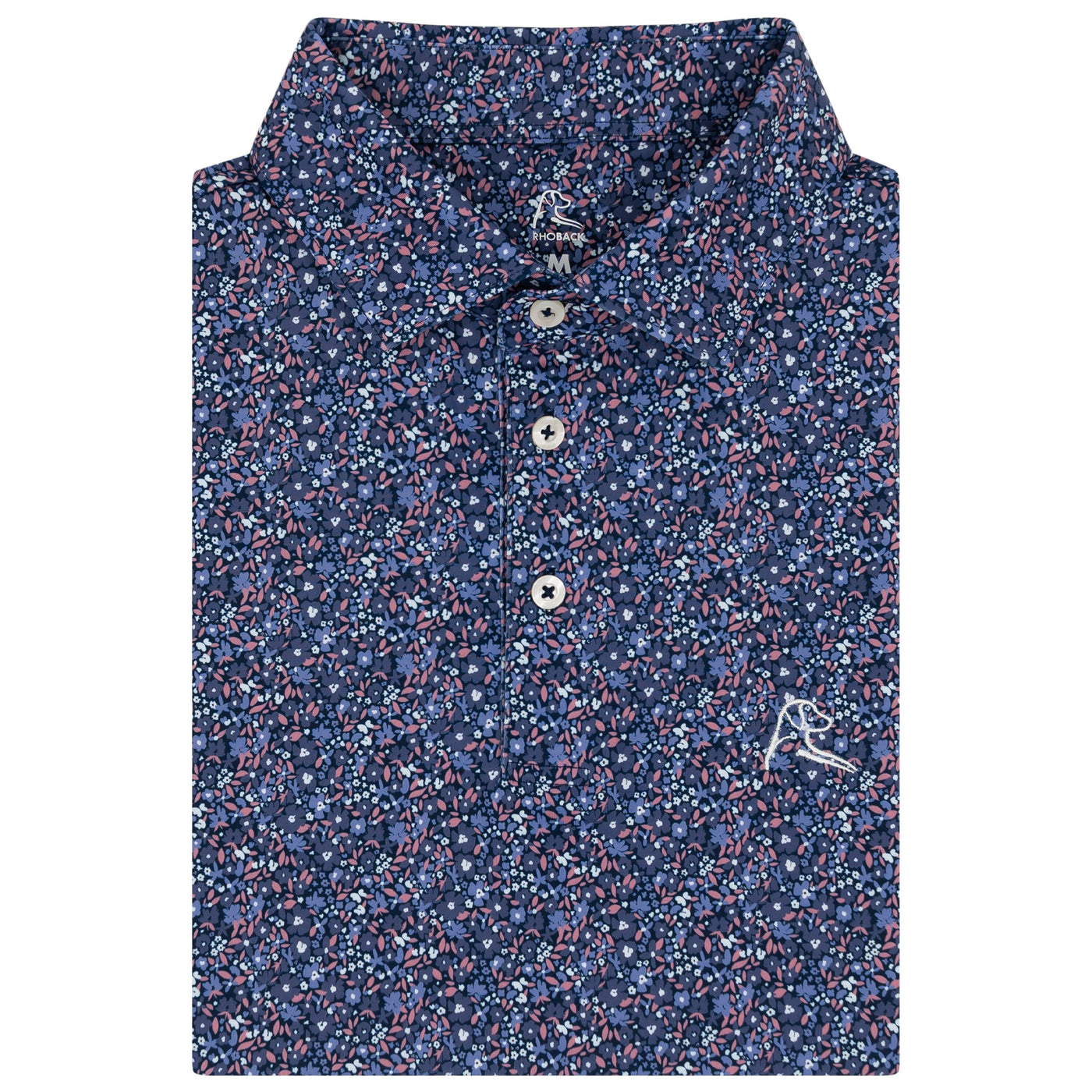 The Wildflower | Performance Polo | The Wildflower - Fleet Navy/Flag Blue