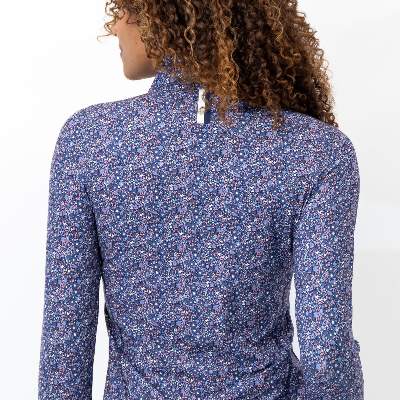 Wildflower Performance Q-Zip | The Wildflower - Fleet Navy/Flag Blue