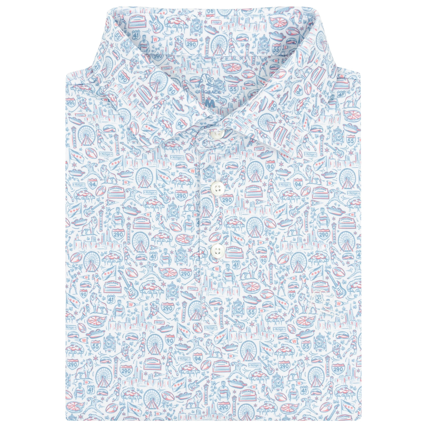 The Windy City | Performance Polo | The Windy City - White - CHI