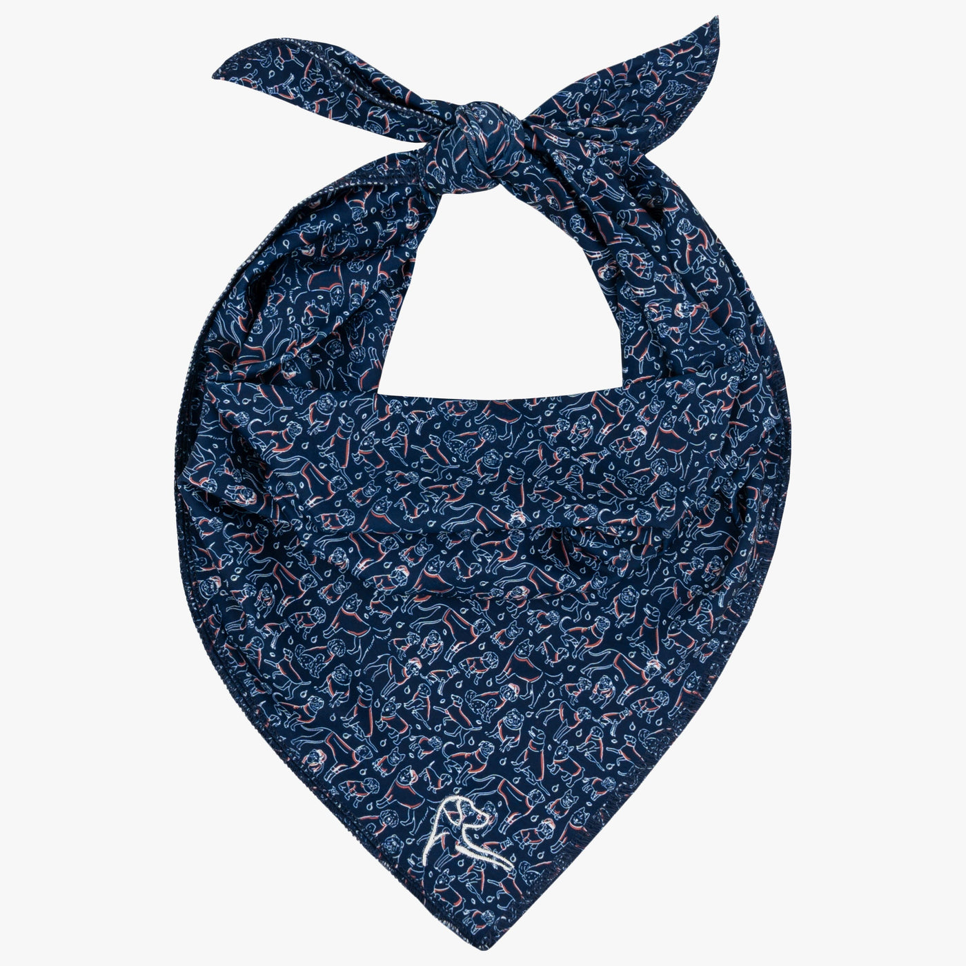 The Winter Coat | Performance Bandana | The Winter Coat - Fleet Navy/Rouge Red