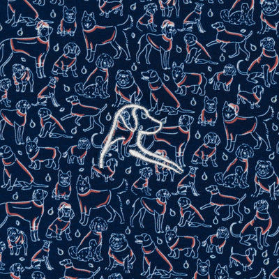 The Winter Coat | Performance Polo | The Winter Coat - Fleet Navy/Rouge Red