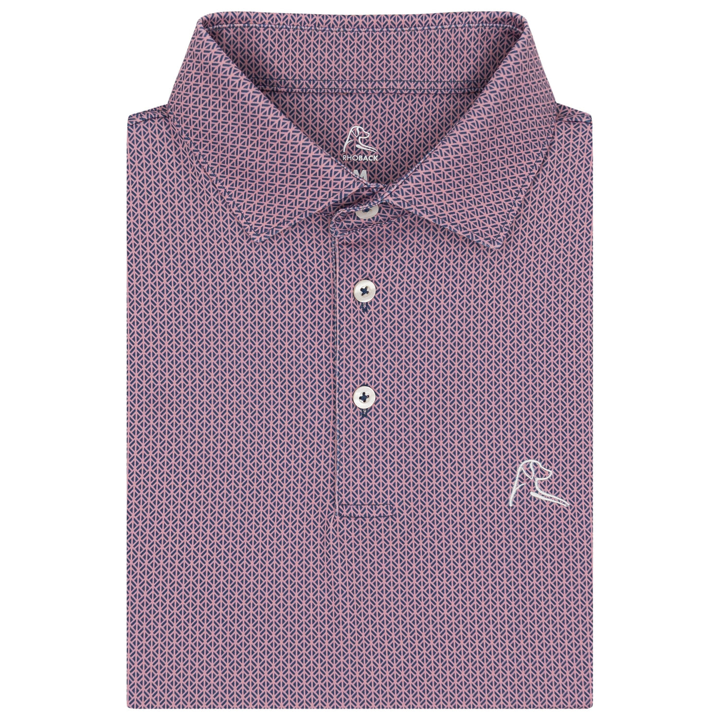 The Zig | Performance Polo | The Zig - Flag Blue/Dusk Pink