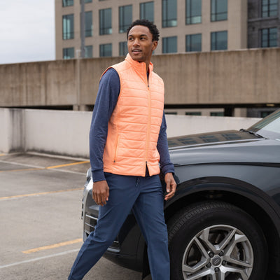 Fulton Performance Vest | Solid - Melon