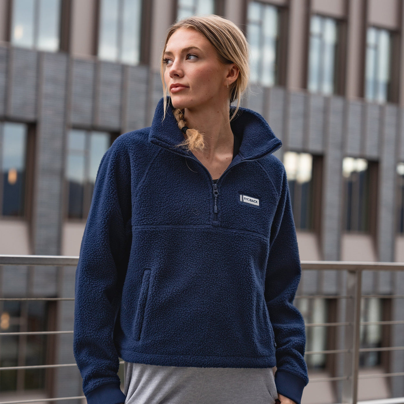 Rivanna Fleece Pullover | Solid - Fleet Navy