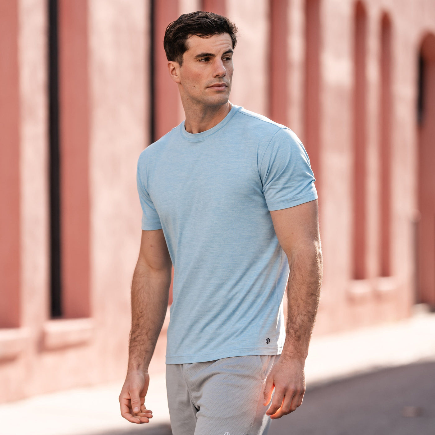 Tailwind Performance Tee | Heather - Pure Blue/Pale Blue
