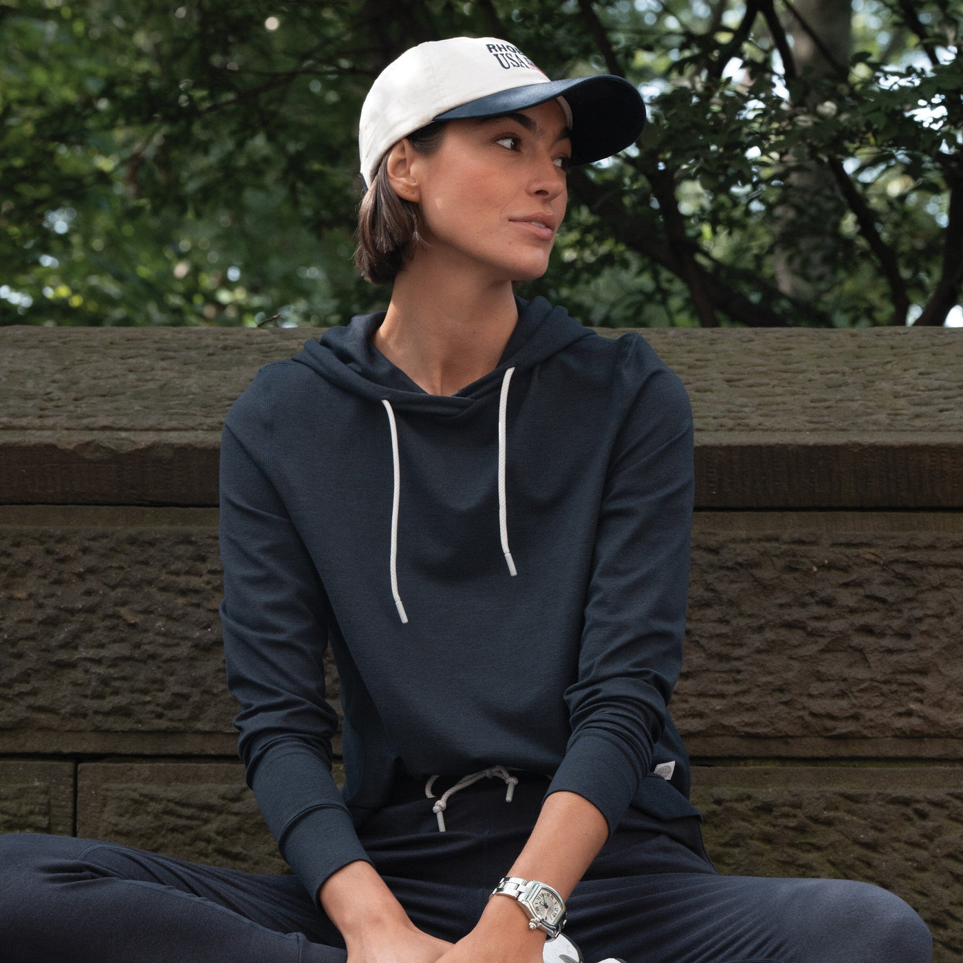 Tempo Performance Hoodie | Heather - Fleet Navy/Nightshade