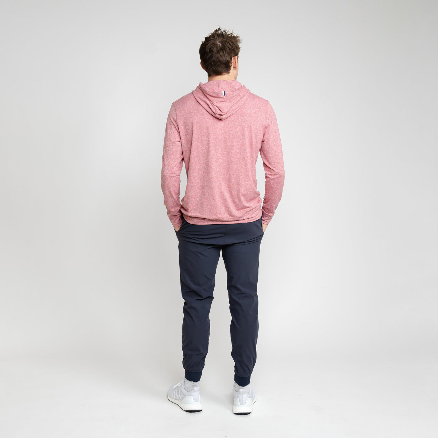 Hesi Performance Hoodie | Heather - Red Card Red/White