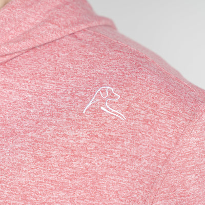 Hesi Performance Hoodie | Heather - Red Card Red/White